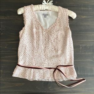 Vintage Ann Taylor 100% silk cute tank top blouse